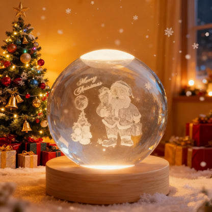 3D Solar System Crystal Ball, 2.4in Universe Gifts Decorative Quartz Glass Ball, Space Laser Engraved Model Astronomy Decor, Physics Display Sculpture Home Decor Crafts for Friends Mom Women Boys