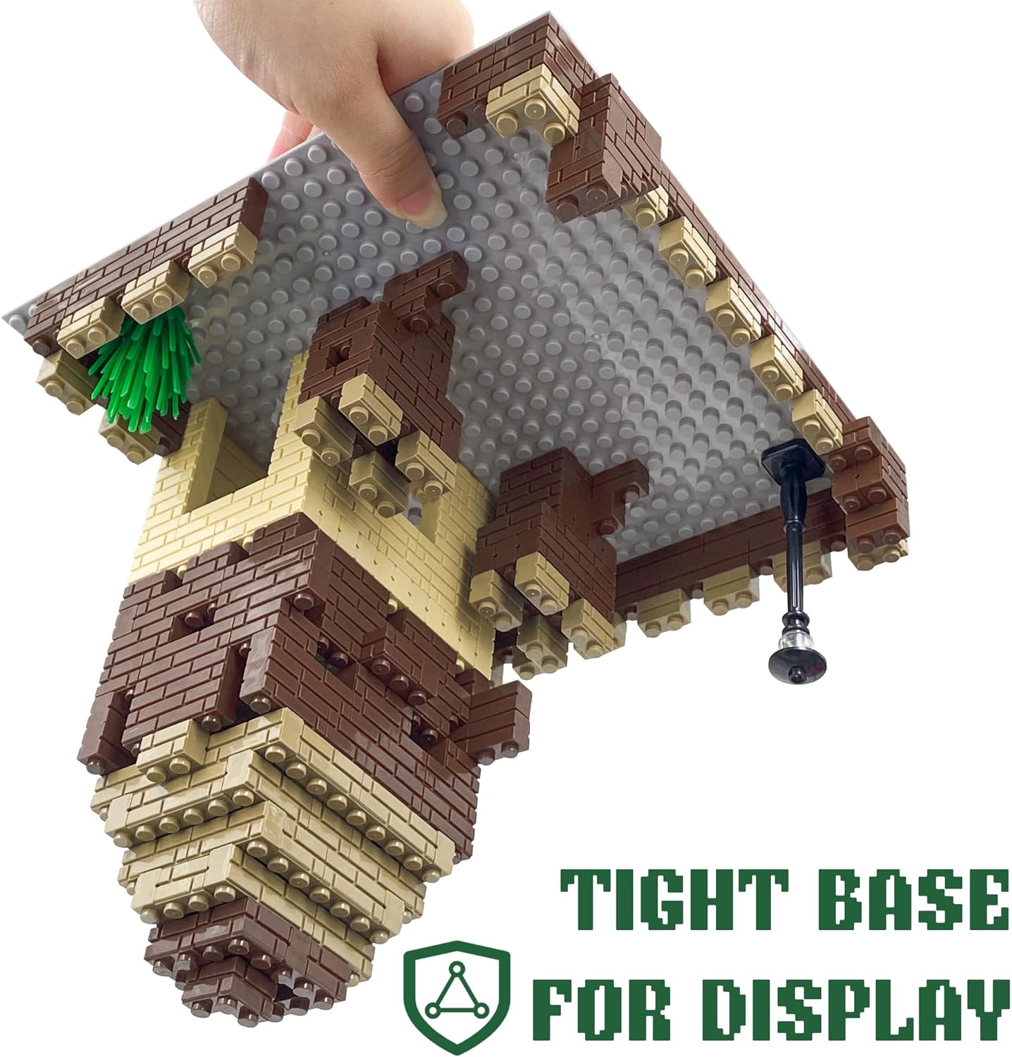 Classic Base Plates Compatible with Bricks & Baseplates, 10"x 10" and 10"x 5" Building Base Combo Set, Thick Boards Base Plates Can Be Used to Build Double Layer Buildings - 3pcs