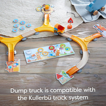HABA My Very First Games Building Site, A Cooperative Learning Kids Game, Toddler Learning Activities & Games for 2+ Year Olds with Included Toy Truck