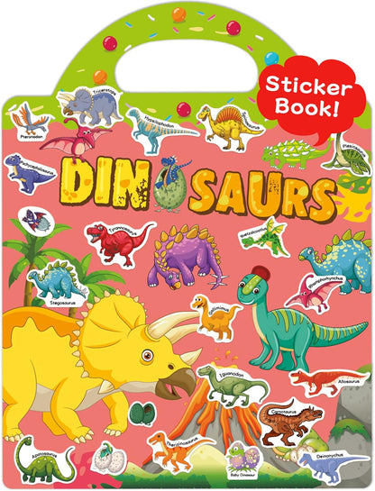 Benresive Reusable Sticker Books for Toddlers, Fun Travel Stickers for Kids, Toddler Sticker Book, Crafts Activities for Toddlers, 3 and Up Birthady Gifts - Vehicle