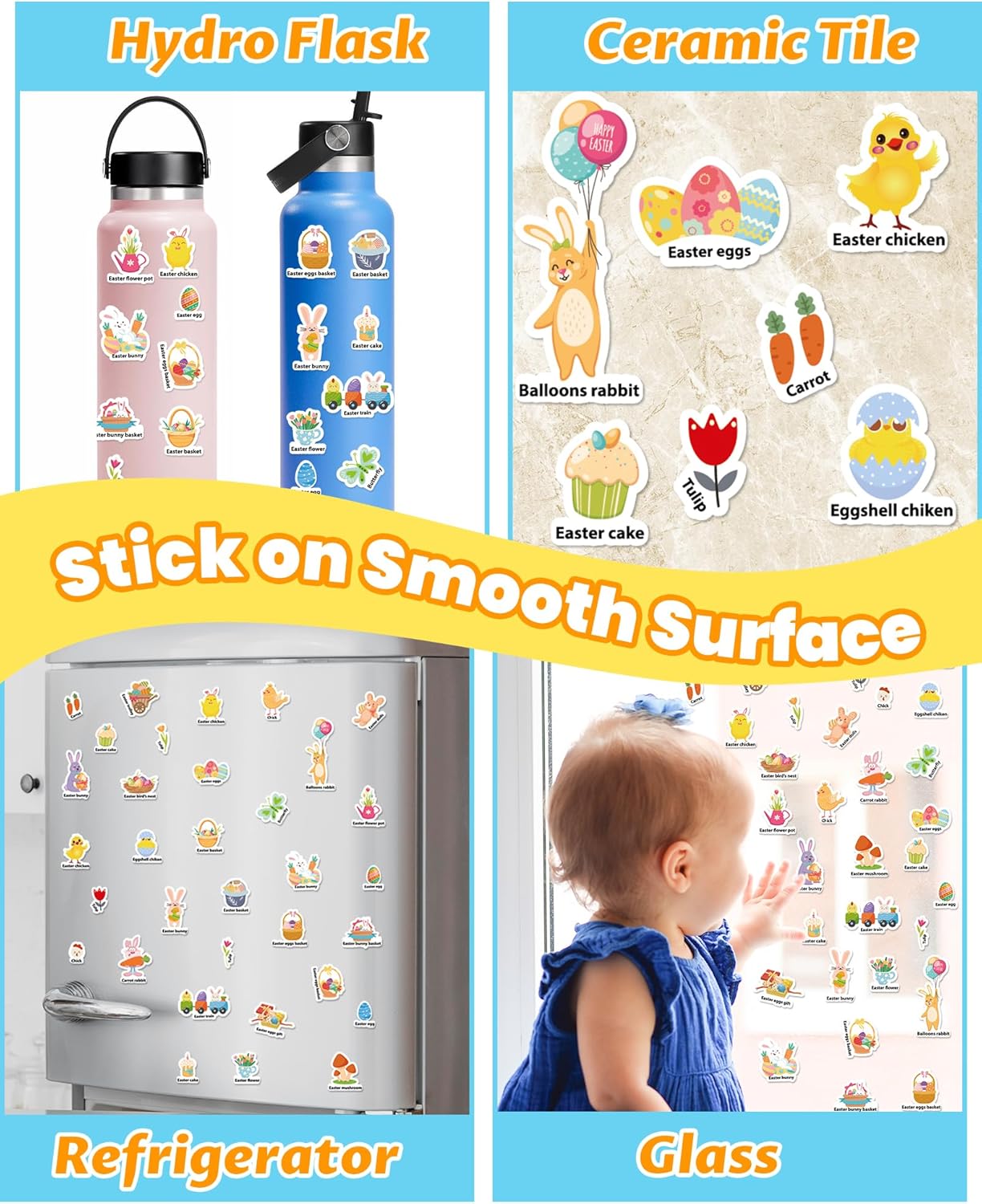 Walenced Reusable Sticker Book for Toddlers, Stickers for Kids, Toddler Sticker Book, Toddler Craft Activities, Toddler Travel Toys Ages 3 and Up Boy Girl Birthday Gifts