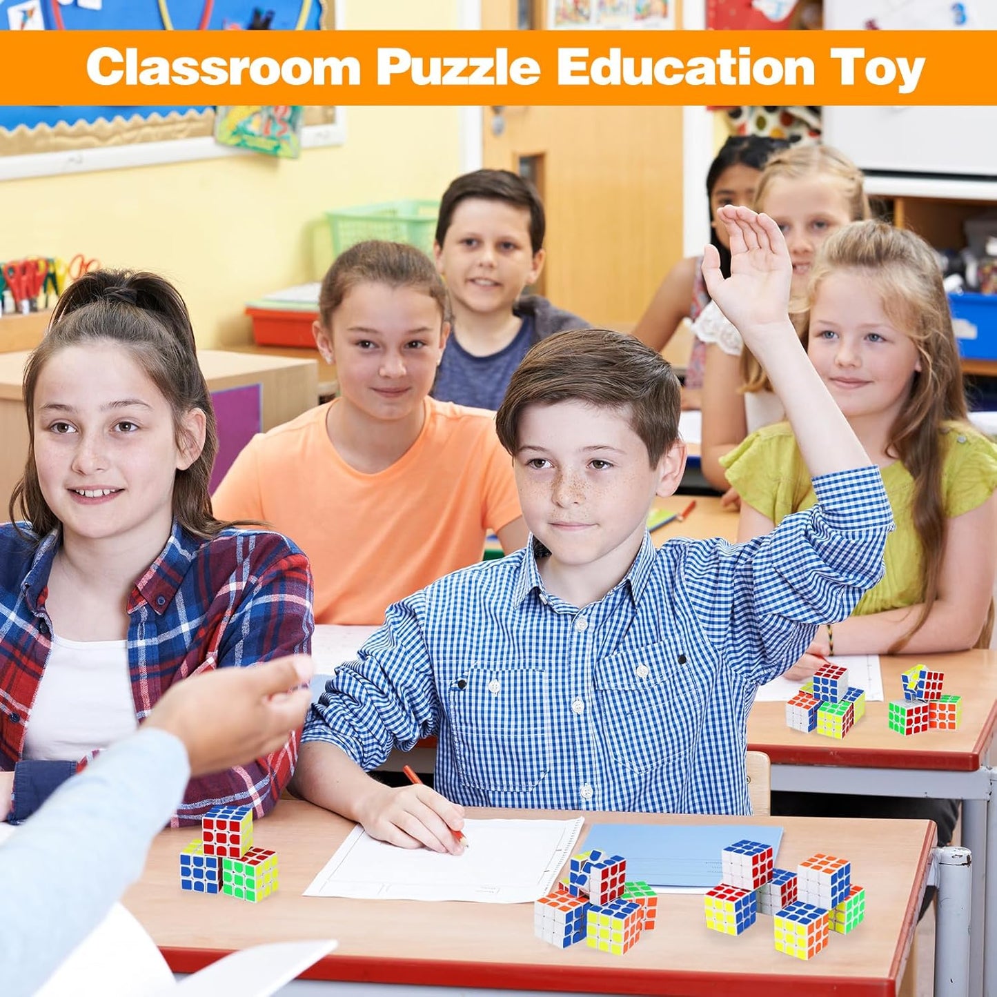 Mini Cube Puzzle Party Favors for Kids: 28 Pack 1.18in 3x3 Magic Cube School Rewards & Classroom Prize for Students - Birthday Valentines Easter Stress Relief Toys Goody Bag Filler Gifts