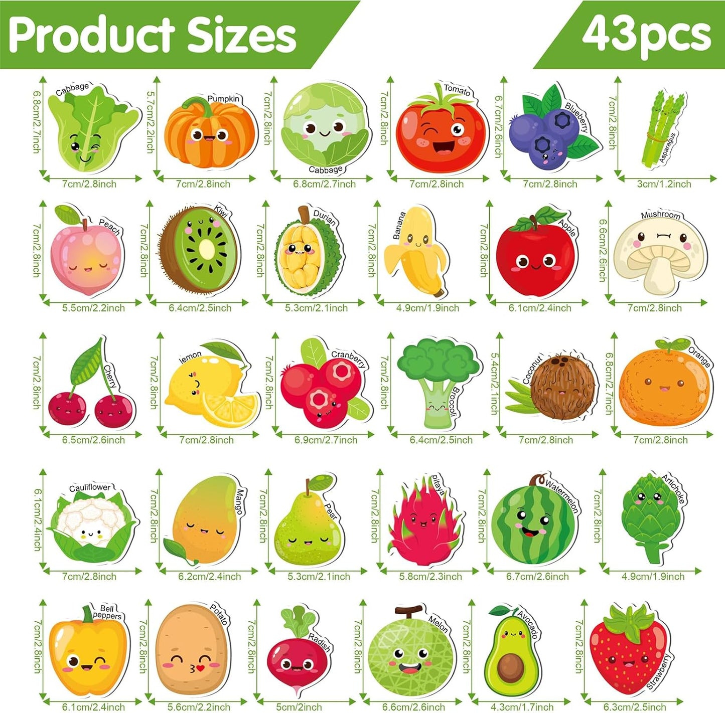 Magnetic Letters and Numbers for Fridge, Cute Colorful Animal Alphabet 26 Uppercase Letters 0-9 Numbers, Fridge Magnets Set for Learning Spelling Girls