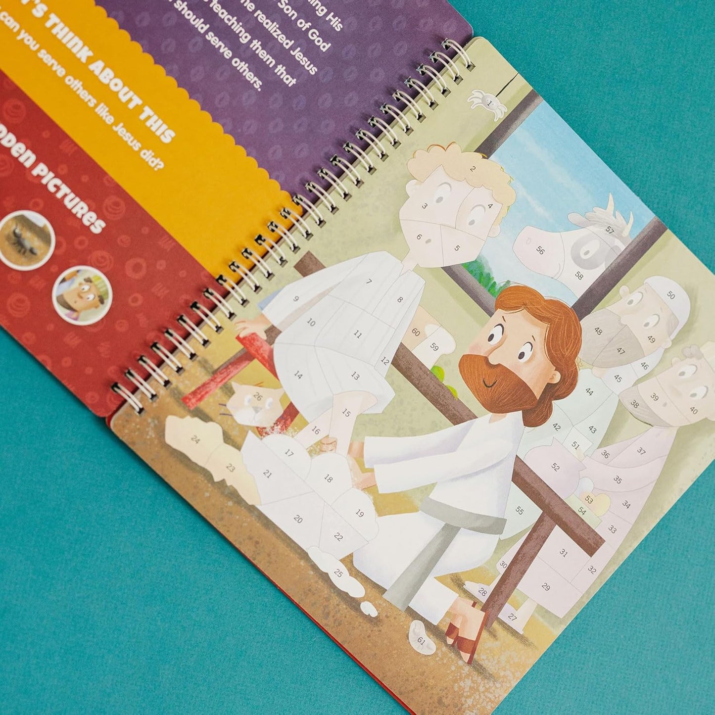 Activity Sticker Book 7 and Up The Life of Jesus Sticker Stories Puzzle Book Explore 10 New Testament Adventures 756 Reusable Stickers Spiral Binding