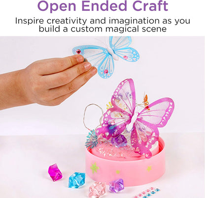 Creativity for Kids Butterfly Fairy Lights Kit | Create a Glowing Fairy Night Light with Butterflies & Sparkle | Relaxing DIY Craft & Imaginative Room Décor for Kids Everywhere (Ages 7+)