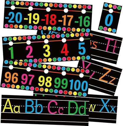 32Pcs A to Z Alphabet and -20-100 Number Cards Boho Bulletin Board Under The Sea Ocean Summer Sunflower Bee Theme Classroom Decorations Math Posters for Wall School Teacher Supplies (Sea Number)