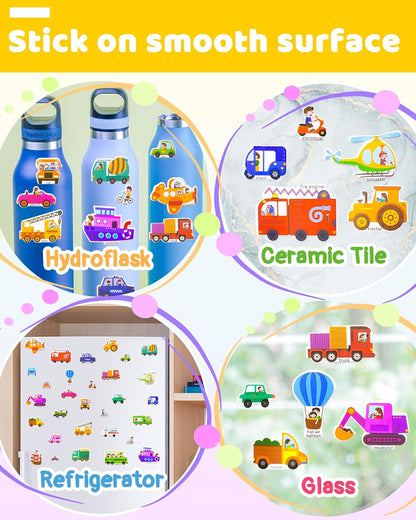 Benresive Reusable Sticker Book for Toddlers, Stickers for Kids, Travel Toys for Arts & Crafts Activities, Birthday Gift for Boys & Girls, Animals Dinosaurs Insects Themes
