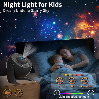 FlyLily Galaxy Projector for Bedroom, 13 in 1 Planetarium Star Projector with Solar System & Constellation, 360° Rotating Galaxy Light Projector, Space Night Light Projector for Kids Adults Gifts