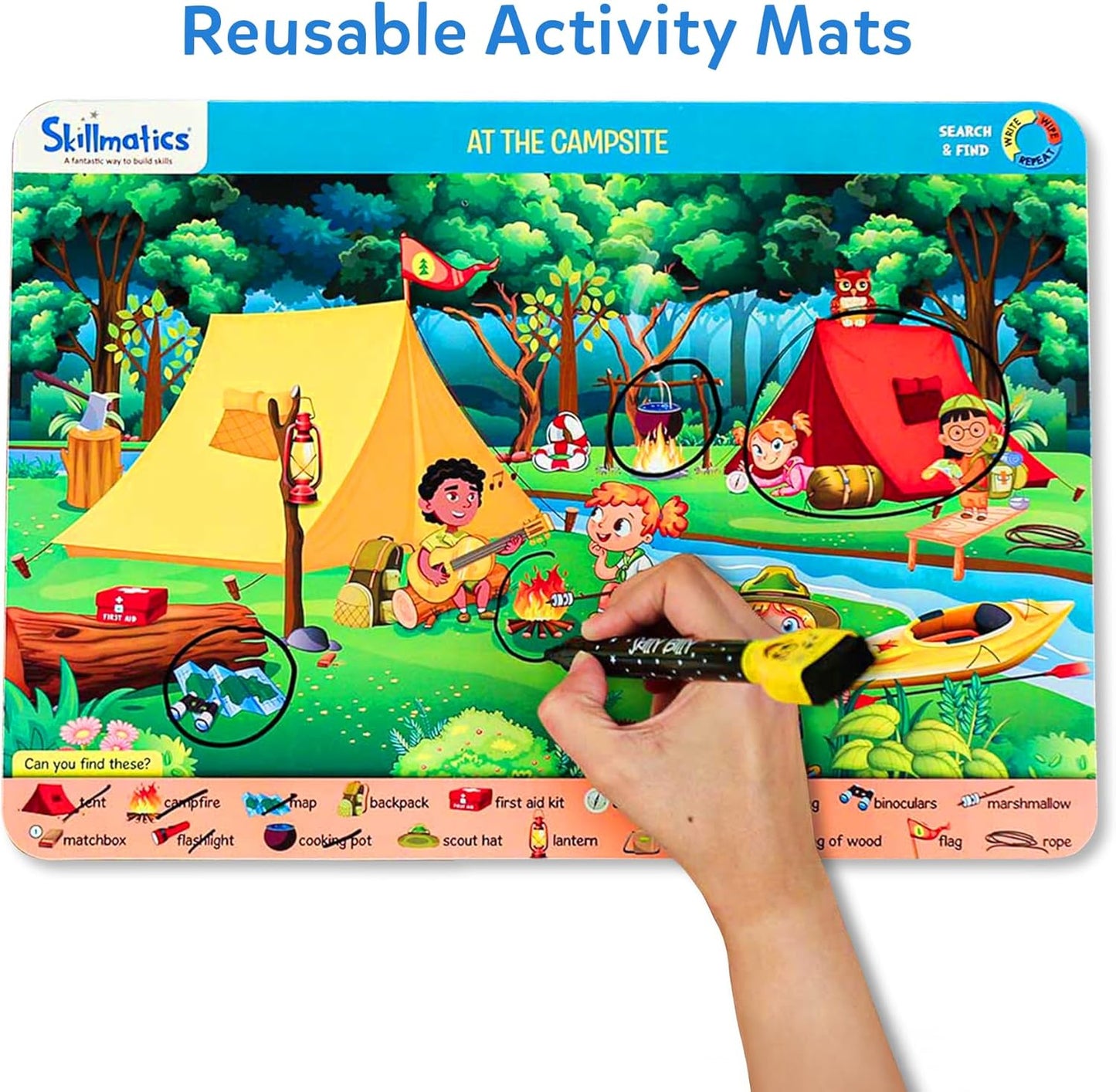 Skillmatics I Can Write PAW Patrol - Reusable Preschool Learning Activities, Educational Toy and Game, Back to School Supplies, Gifts for Students, Kids, Toddlers Ages 3, 4, 5, 6