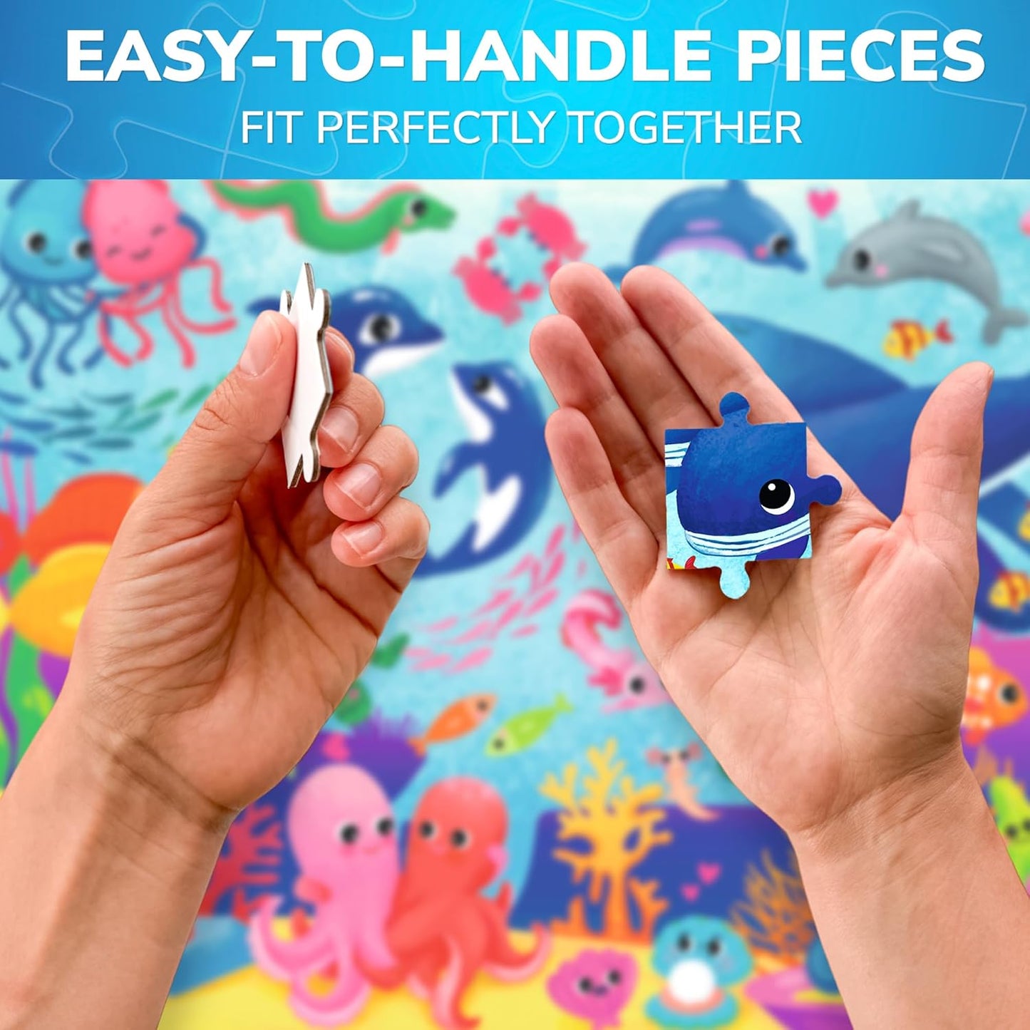 QUOKKA Puzzles for Kids Ages 4-6 – 60 Piece Jigsaw Puzzles for Toddlers Ages 3-5 with Unicorns – Quiet Time Toy for Preschoolers 2-4 – FSC Certified Educational Learning Game for Boys and Girls