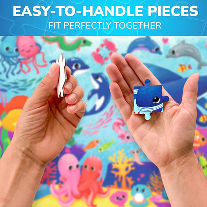 QUOKKA Puzzles for Kids Ages 4-6 – 60 Piece Jigsaw Puzzles for Toddlers Ages 3-5 with Unicorns – Quiet Time Toy for Preschoolers 2-4 – FSC Certified Educational Learning Game for Boys and Girls