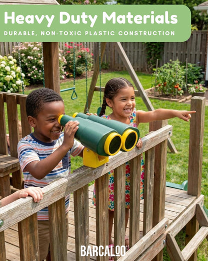 Barcaloo Kids Playset Telescope - Outdoor Backyard Playground Accessories for Kids, Pirate Telescope for Swingset, Jungle Gym, Treehouse, and Playset Accessories