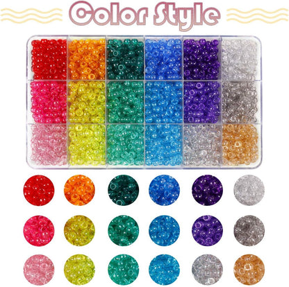1720+pcs Pony Beads Kit 1830pcs 6 Style Letter Alphabet Beads Rainbow Plastic Pony Bead Bulk Multicolor Kandi Bead Elastic String DIY Crafts Jewelry Making Kit for Bracelets Necklaces