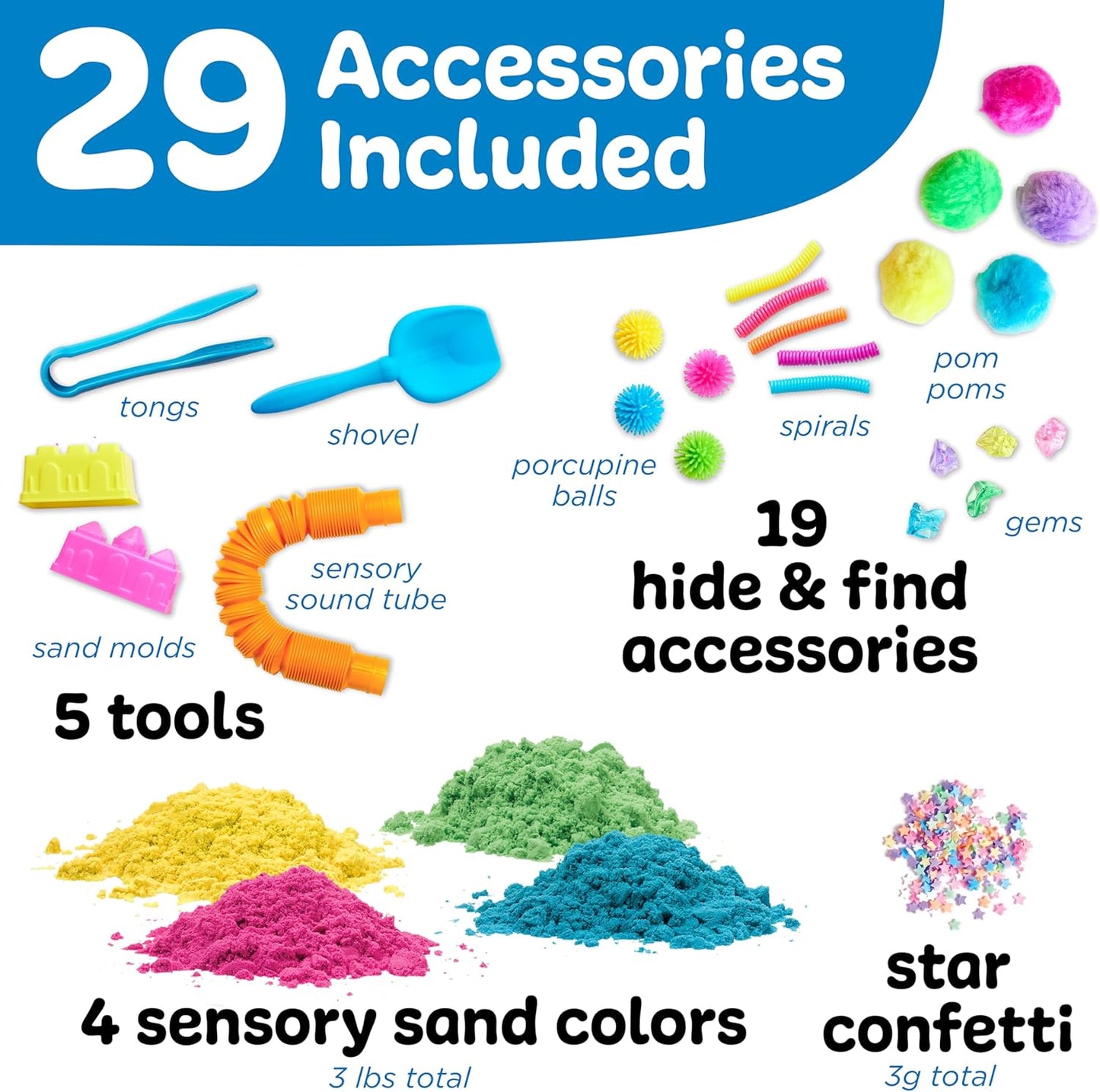 Creativity for Kids Sensory Pack: Christmas - Activities for Kids, Toddler Stocking Stuffers & Sensory Bin Filler, Travel Toys for Toddlers (Ages 3+)