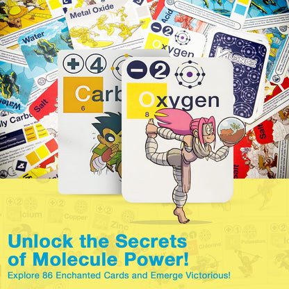 Valence Periodic Table for Kids 8-12 Chemistry Games - Periodic Table of Elements, Science Gifts, Educational Science Games Molecules, Chemistry Gifts, Elements Toys, Basic Educational Card Game