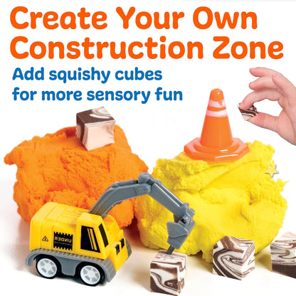 Creativity for Kids Sensory Minis Construction Kit | Cloud Clay Sensory Toy with Excavator for Kids | Spring Crafts that are Mess-Free, Screen-Free Travel Toy (Ages 3+)