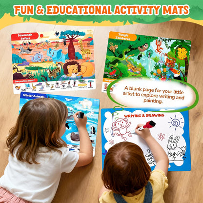 JoyCat Search and Find Activity Books, Animal Preschool Learning Activities for Toddlers & Kids, Travel Toys for Road Trip Car and Airplane, Busy Toy, Educational Game Gifts for Boys Girls Ages 3-5