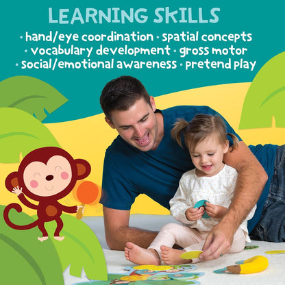 Peaceable Kingdom Monkey Around First Game for Toddlers Interactive play with Parent Ages 2+