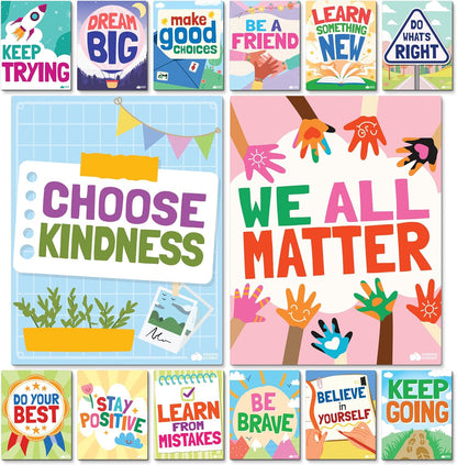 Momo & Nashi United States Map For Kids & World Maps For Kids 2pc Set - 24” x 16” Waterproof Classroom Posters - Childs World Map - Teacher Classroom Must Haves - Homeschool Teacher School Supplies