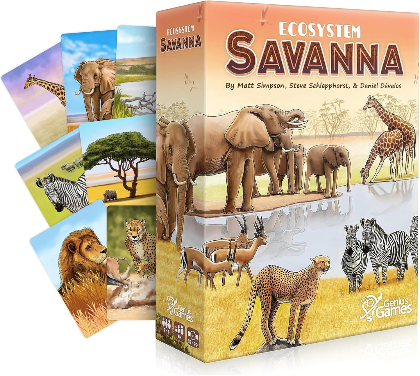 Ecosystem - A Family Card Game about Building Habitats | Learn about Animals, Ecology & Biodiversity for Kids, Adults, Families or the classroom! Fun Board Games for Environmental Science Class