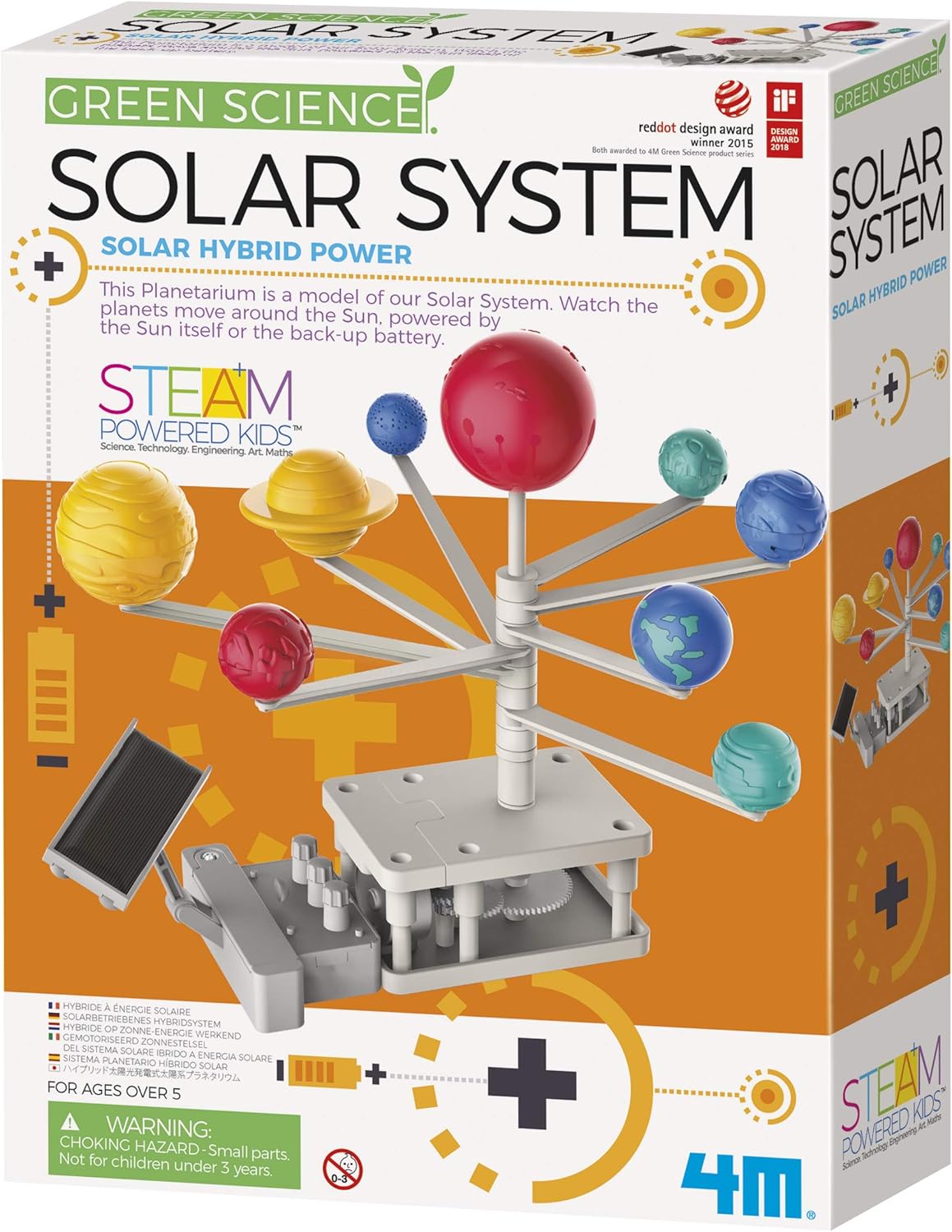 4M Green Science Rotating Solar System Kids Science Kit