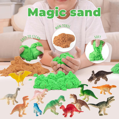 JOYEEMAX Unicorn Light-Up Terrarium Kit for Kids - LED Night Light Birthday Gift for Girls Ages 4 5 6 7 8-12 Year Old - Unicorn Toys for Girls - DIY Arts and Crafts Kit for Kids