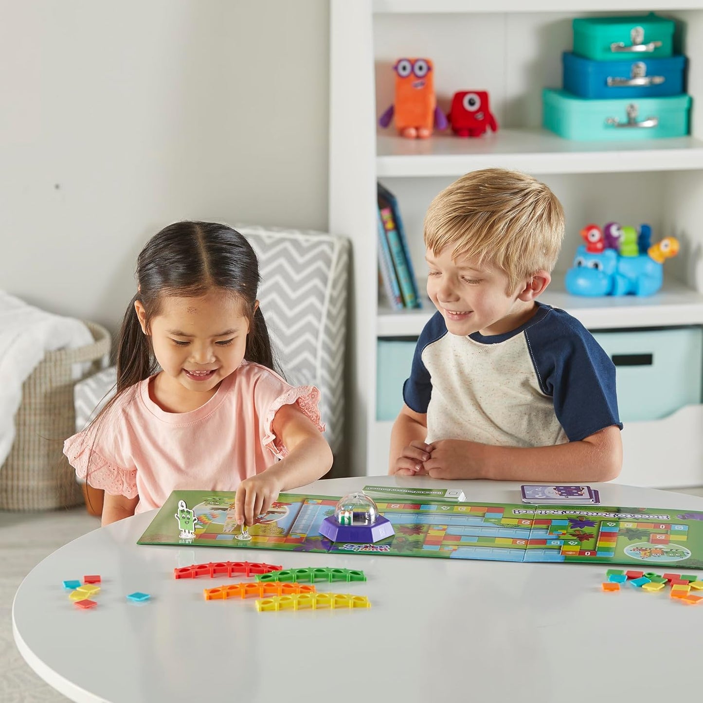 hand2mind Numberblocks Race to Pattern Palace! Board Game, Educational Board Games, Numbers for Toddlers, Math Toys for Kids 3-5, Preschool Learning Activities, Birthday Gifts for Kids