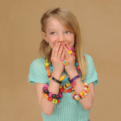 B. toys – Pop Arty! 150 Pieces – Jewlery Making Kit – Creative Pop Snap Bead Set for Kids – DIY Craft Jewelry Making Kit – Necklaces, Rings, Bracelets – 4+ Years