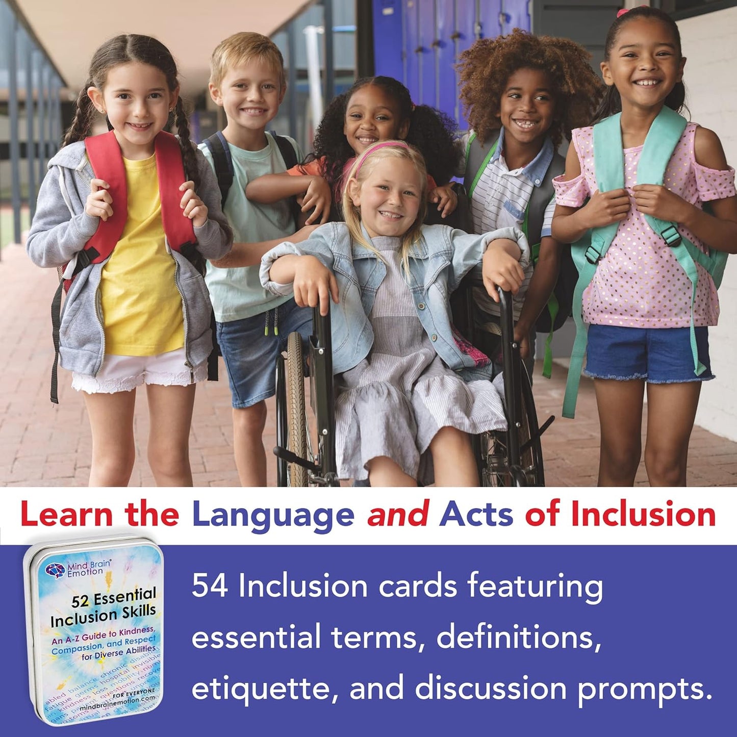 Mind Brain Emotion 52 Essential Conversations for Home, Therapy, Speech, School Classroom - Conversation Cards for Kids, Family, Teacher & Counselor to Build Growth Mindset & Communication Skills