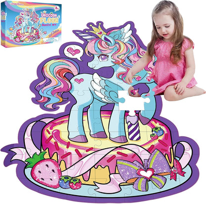 Jumbo Mermaid Floor Puzzle for Kids Ages 6-8 Year Old, Large Toddler Puzzle for Girls Ages 6 7 8 Year Old, Mermaid Girl Gift and Educational Toy for Birthday and Christmas