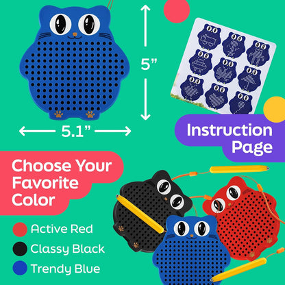 AYNAT FUN Magnetic Drawing Board for Kids & Toddlers with Beads and Magnet Stylus Pen - Magnetic Travel Toy for Airplane & Car Ride Activities for Kids
