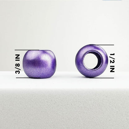 300 Acrylic Large Hole Beads for Crafts and for Hair 10mm x 12mm Acrylic Barrel Beads with 5.7mm Large Hole, Glossy Primary Assortment