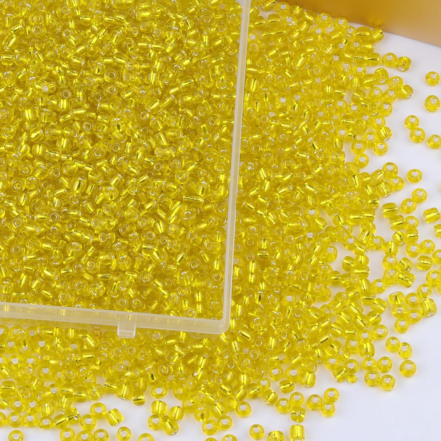 10100 Pcs Size 11/0 Glass Seed Beads, 2 mm Dark Green Small Mini Spacer Loose Pony Beads for Jewelry Making and DIY Crafts - Colors A