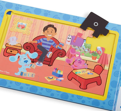 Melissa & Doug Blue's Clues & You! Take-Along Magnetic Jigsaw Puzzles (2 15-Piece Puzzles)