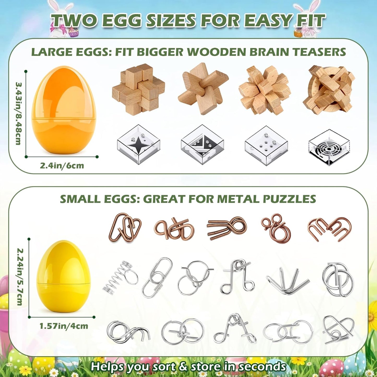 24 Pack Brain Teaser Puzzle Set, Metal & Wooden Puzzles with Balance Challenges, IQ Logic Games and Mind Teaser Toys Party Favors Return Gifts for Kids Teens and Adults