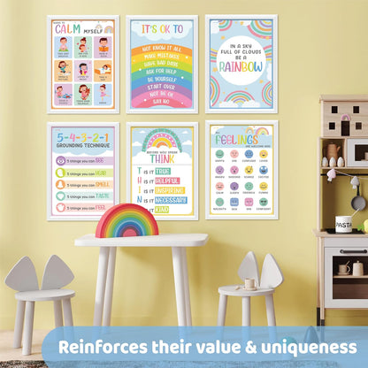 jackinthebox 12 Science Posters for Classroom - 12 x 17 inches Laminated, Middle School Science Posters, Posters for High School, Science Classroom Decor, Science Bulletin Board Sets for Kids.
