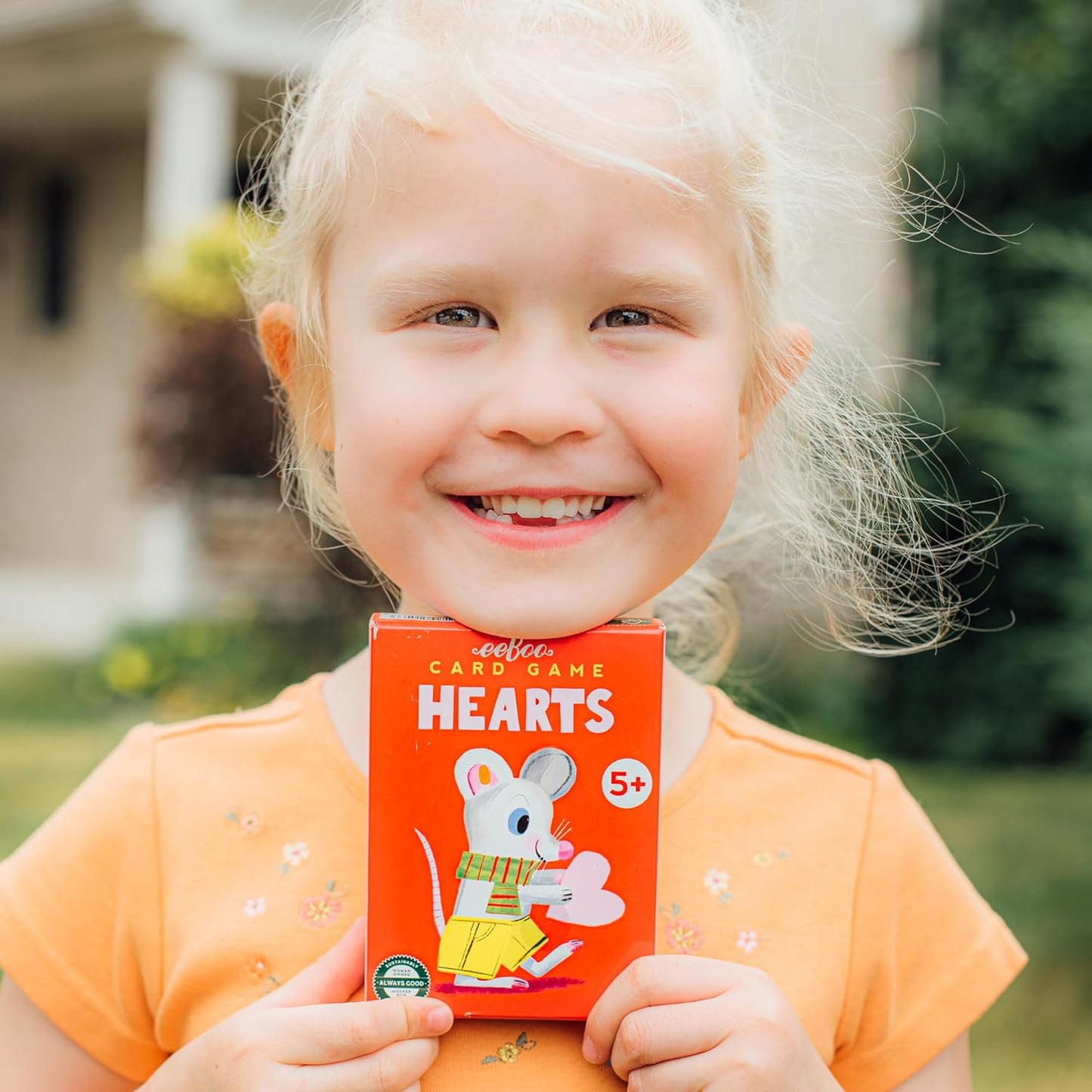 eeBoo Old Maid Playing Card Game - 50 Career Themed Cards, Classic Matching Card Game, Durable Oversized Cards, Screen-Free Fun, Ages 5+