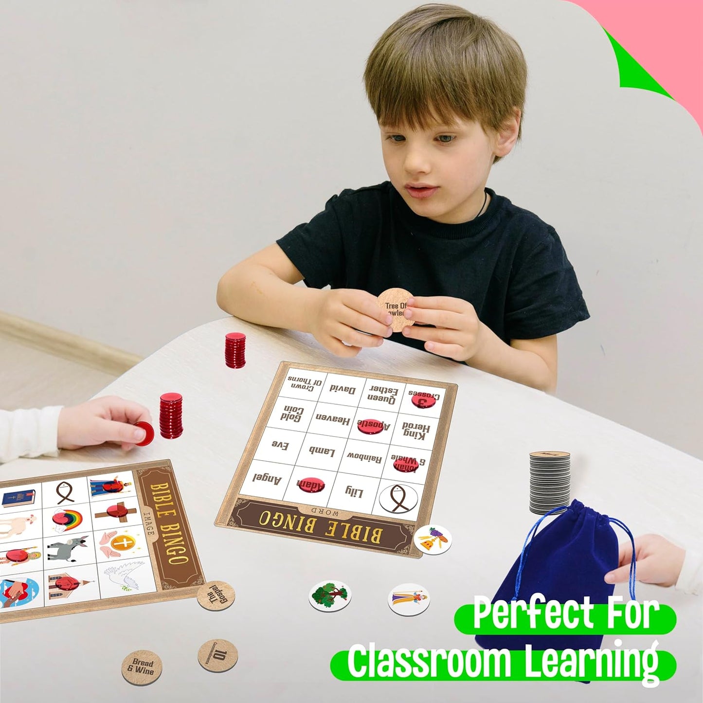 SpriteGru Multiplication & Division Bingo Game, 480 Math Problems, 2 Educational Math Board Game for Kindergarten and Preschool Kids 4-8, Perfect for Classroom & At Home (Up to 25 Players)