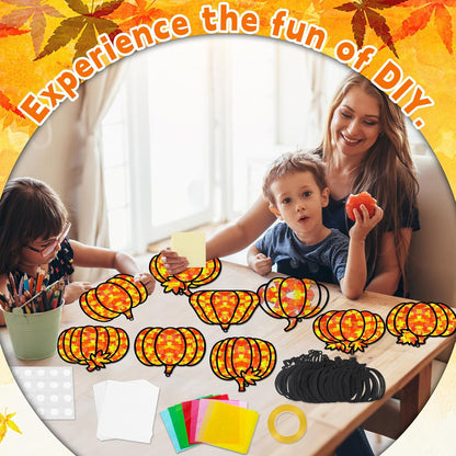 32 Sets Outer Space Suncatchers Craft Kit DIY Window Stained Glass Effect Planet Astronaut Alien Paper Crafts Home School Classroom Decoration Kid Birthday Gift Creative Art Project Activity Game - Colors B