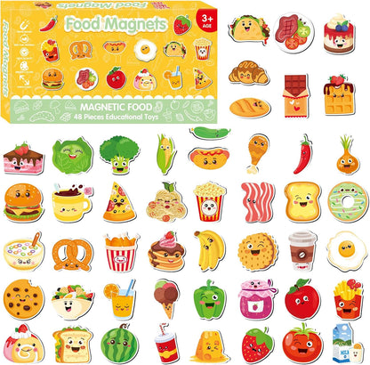 Magnetic Letters and Numbers for Fridge, Cute Colorful Animal Alphabet 26 Uppercase Letters 0-9 Numbers, Fridge Magnets Set for Learning Spelling Girls