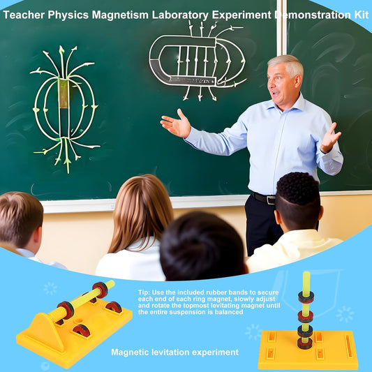 EXBEPE Magnet Kit Physics Science Electromagnet Experiment Set for Education Science Experiment Tools Teacher Classroom Supply