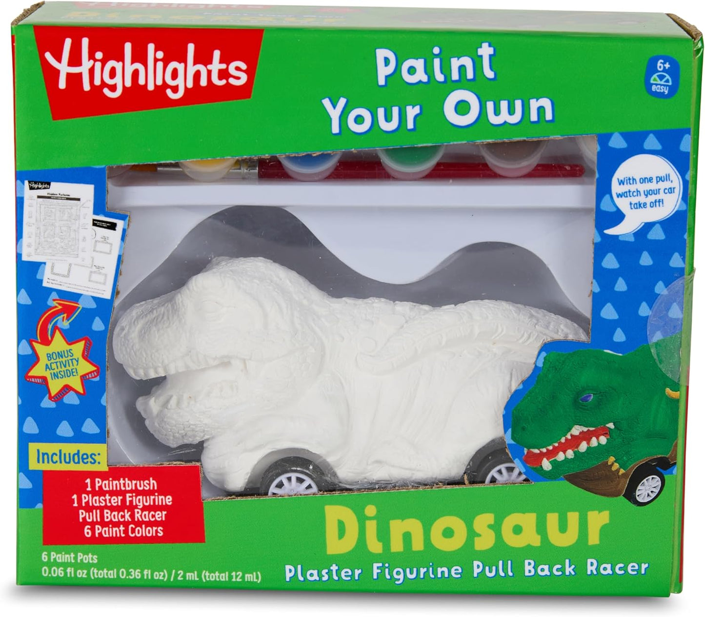 Highlights Paint Your Own Plaster Figurine & Activity Kits – DIY Art Sets with Figurines, Paints, Brush & Bonus Activities – Multiple Themes – Ages 6+
