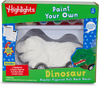 Highlights Paint Your Own Plaster Figurine & Activity Kits – DIY Art Sets with Figurines, Paints, Brush & Bonus Activities – Multiple Themes – Ages 6+