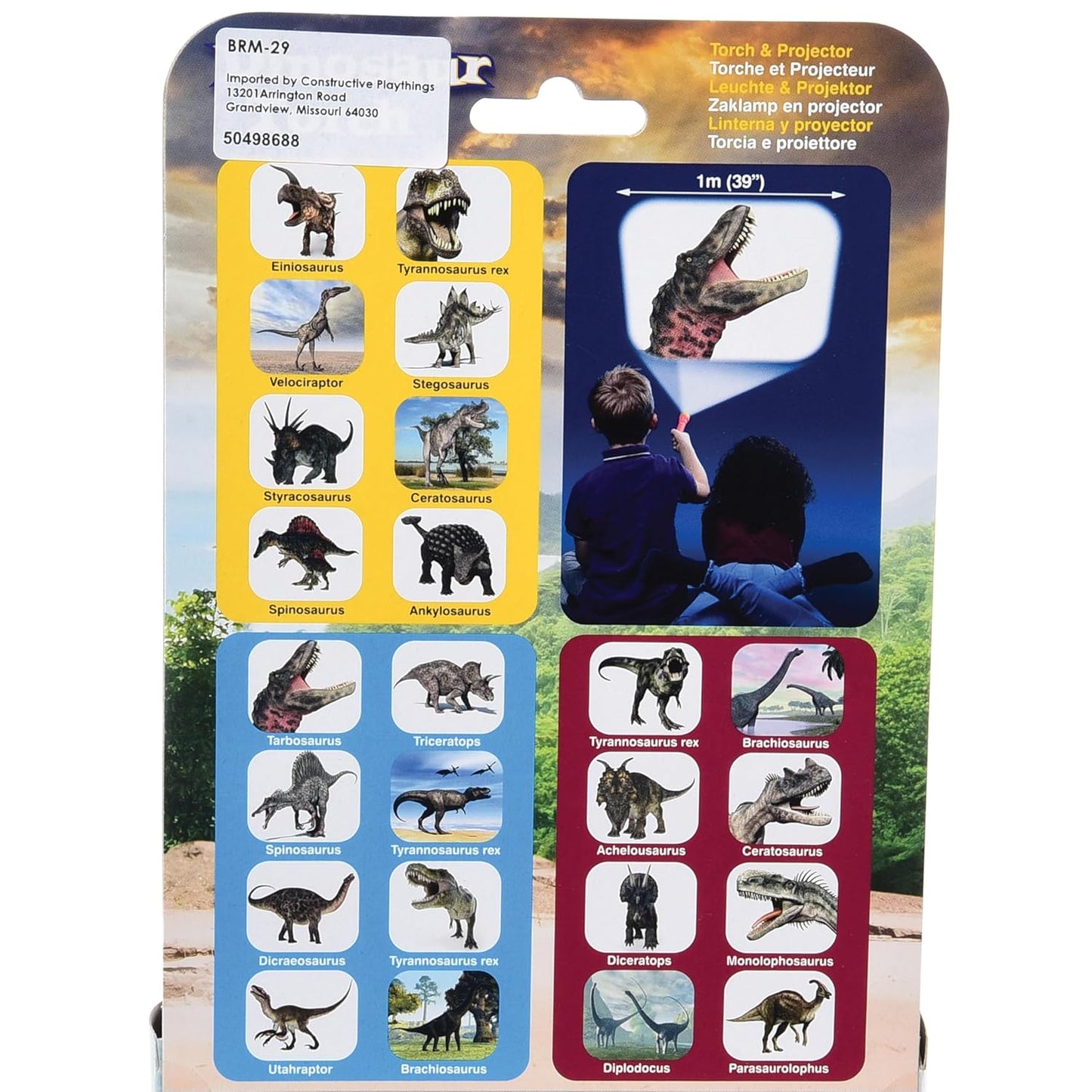 Dinosaur Projector Viewer – Educational STEM Toy for Kids – Handheld Photo Viewer with Realistic Dino Images – Learning & Science Gift Ages 3+