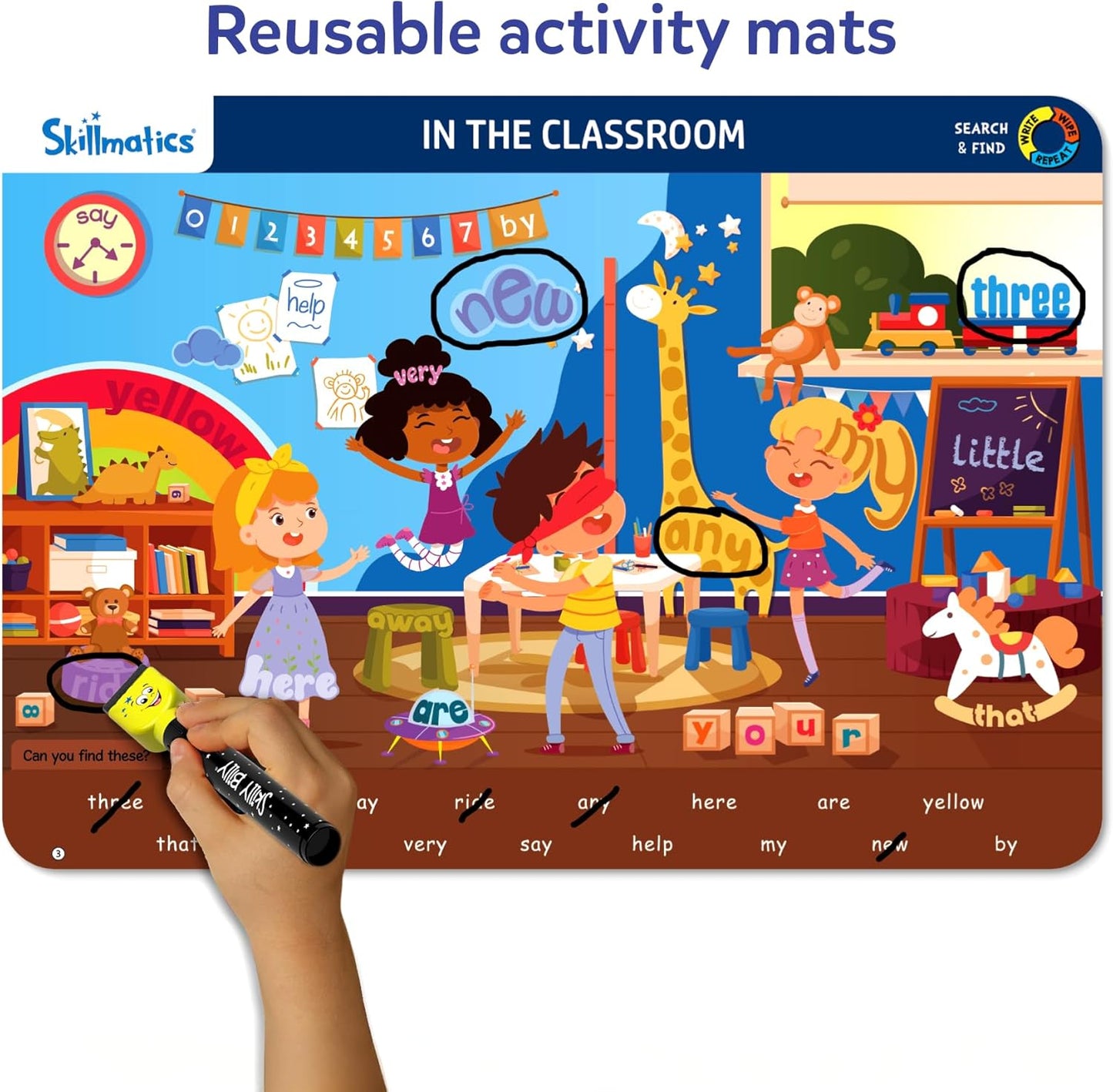 Skillmatics I Can Write PAW Patrol - Reusable Preschool Learning Activities, Educational Toy and Game, Back to School Supplies, Gifts for Students, Kids, Toddlers Ages 3, 4, 5, 6