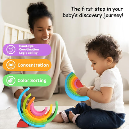 Soft Building Blocks for Toddlers, Large Building Blocks Stacking Blocks for Babies 6 Months and Up Stem Toddler Gifts, Teething Toys, 40 PCS