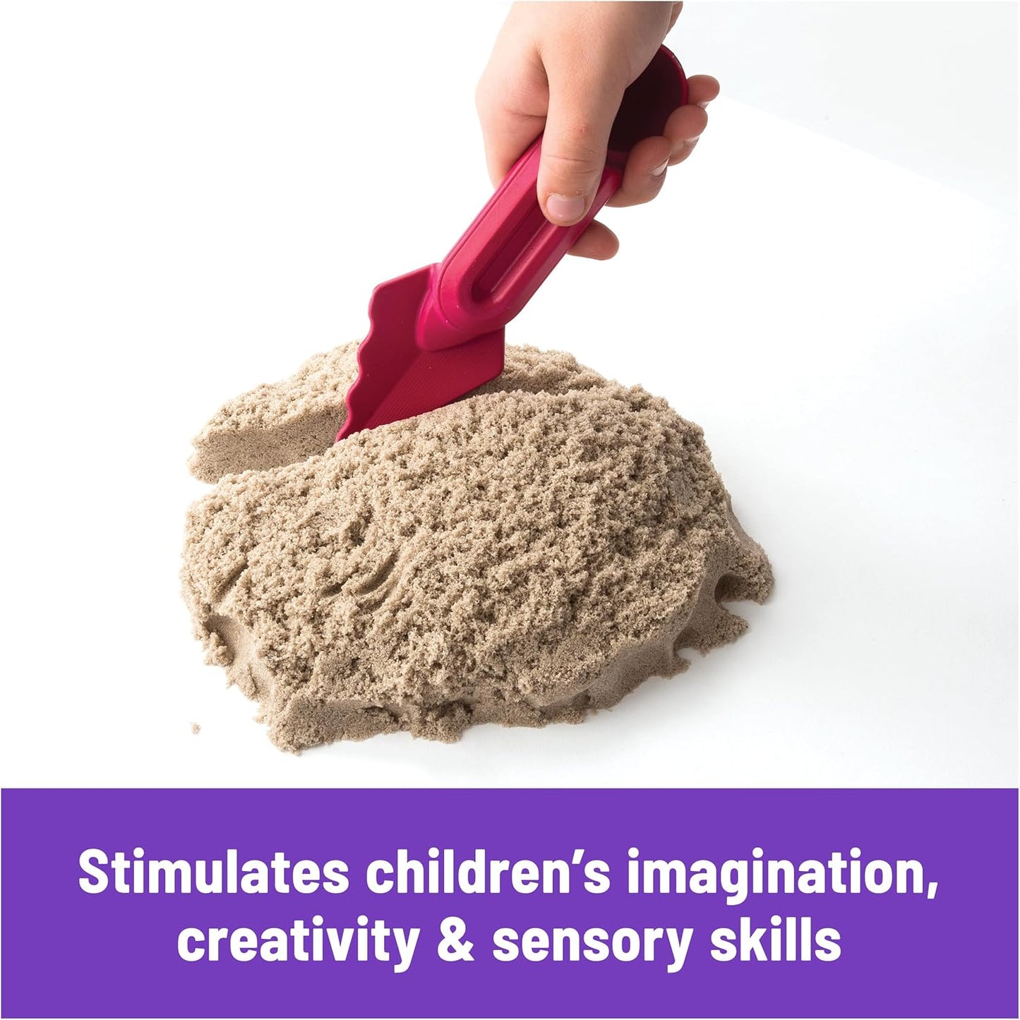 Kinetic Sand, Mermaid Palace Playset with 2.06lbs Play Sand (Neon Purple, Shimmer Teal & Beach), Tools & Folding Sandbox, Sensory Toys for Kids