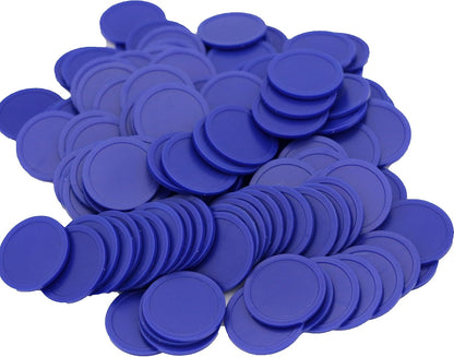 35MM/1.37-inch Box of 120 Counting Coins for Poker Chips and Game Coins (Light Blue, 35MM/1.37-inch)