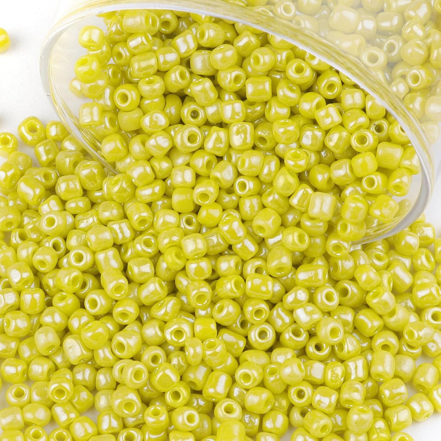 10100 Pcs Size 11/0 Glass Seed Beads, 2 mm Dark Green Small Mini Spacer Loose Pony Beads for Jewelry Making and DIY Crafts - Colors A