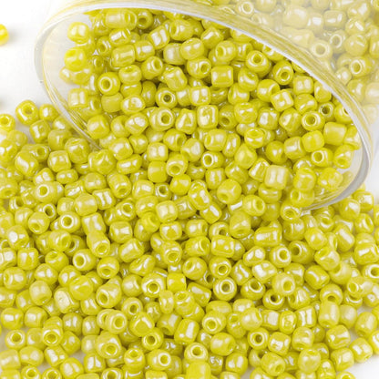 10100 Pcs Size 11/0 Glass Seed Beads, 2 mm Dark Green Small Mini Spacer Loose Pony Beads for Jewelry Making and DIY Crafts - Colors A